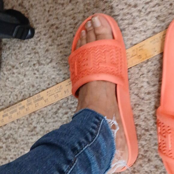 HUNTER Slide sandals Logo Orange Size see below Waterproof Material - Picture 14 of 14